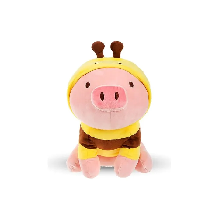 Pig Plush with Colorful Hoods