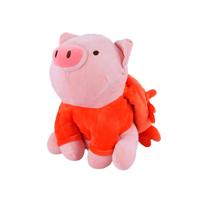 Pig Plush with Colorful Hoods