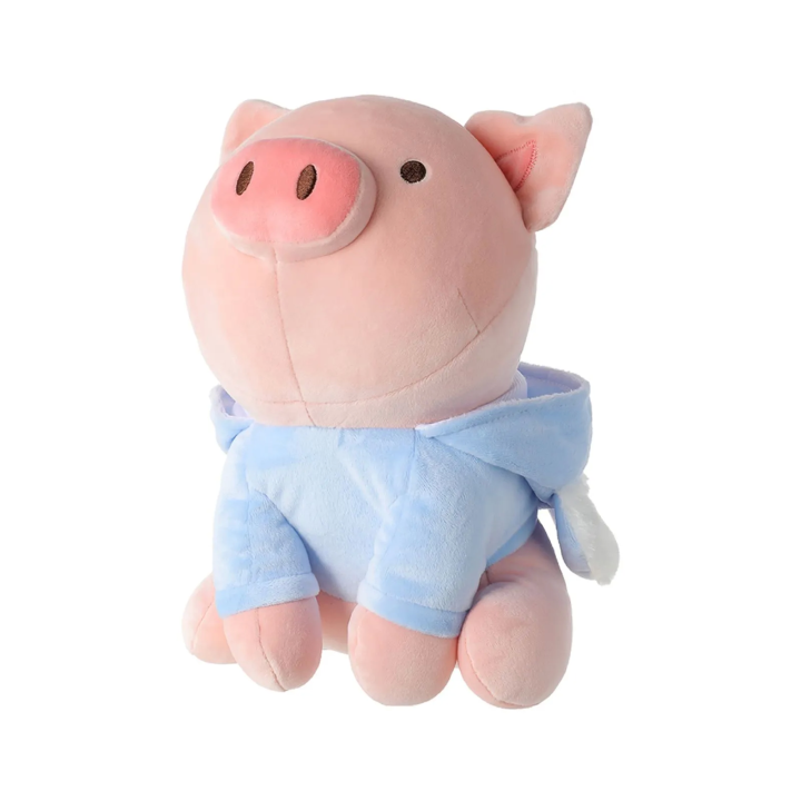 Pig Plush with Colorful Hoods